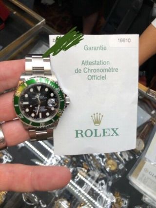 Rolex Submariner 16610 Men Analog Stainless Steel Sport Watch