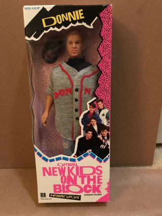 1990 Vintage Kids On The Block Doll Donnie Hangin 