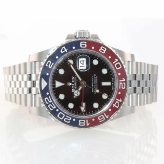 2019 PAPERS Rolex GMT Master II PEPSI Red Blue Ceramic 126710 BLRO Watch 2