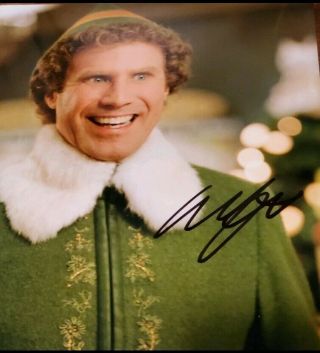 Will Ferrell Signed Autographed Elf Buddy 8x10 Photo.  Loa Lifetime Guarantee