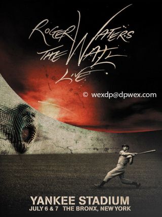 Roger Waters The Wall Yankee Stadium Le Concert Poster 810/3000