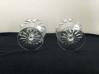 2 Waterford Crystal Lismore Pattern Brandy Snifters 5 1/4”tall 2