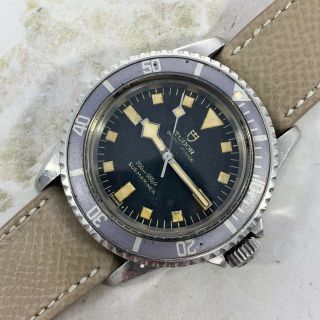 Vintage Tudor (by Rolex) Submariner Snowflake Wristwatch Ref.  7016/0 Blue Dial 2