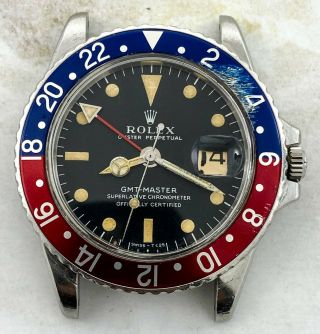 Vintage Rolex Gmt - Master Wristwatch Ref.  1675 Mk1 Long E Unpolished C.  1968