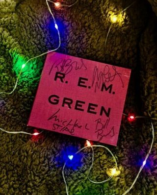 Signed Cd Green Promo Cd R.  E.  M.  Rem Out Time Murmur Automatic People Monster