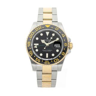 Rolex Gmt Master Ii Auto Steel Yellow Gold Mens Watch Oyster Bracelet 116713ln