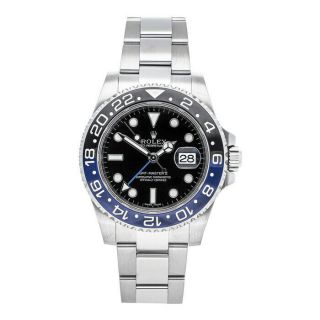 Rolex GMT - Master II Batman Auto Steel Mens Bracelet Watch Date 116710BLNR 2
