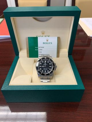 Rolex Submariner Black Dial No Date Steel Ceramic Automatic Men Watch 114060.