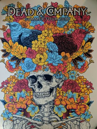 Dead And Company 2018 Summer Tour Vip Poster - Numbered And Signed By Artist