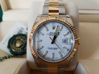 Rolex Datejust Ll,  Two Tone 18kt And Ss Model 126333