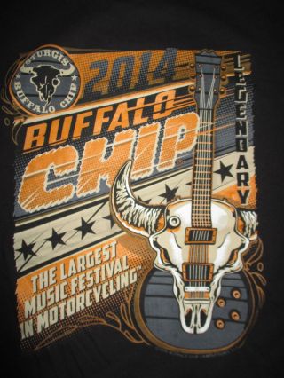 2014 Buffalo Chip Concert (xl) T - Shirt The Cult Zztop Motley Crue Queensryche
