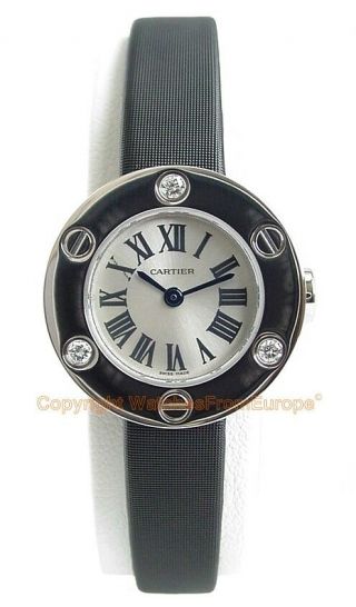 Cartier Love 18kt White Gold 3 - Diamonds Ladies Watch We800131 Box/papers