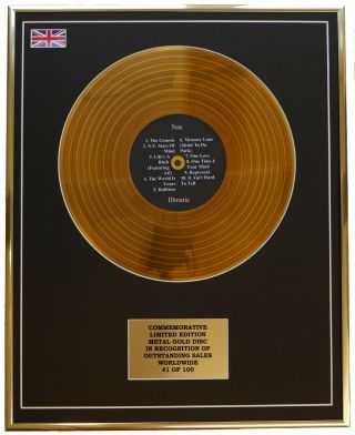 Nas - Illmatic Metal Gold Record Display Commemorative Ltd Edition