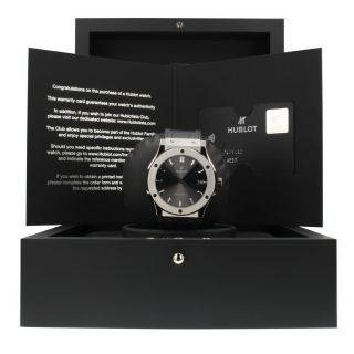 Hublot Classic Fusion Titanium Automatic 45mm Grey Watch 511.  NX.  7071.  LR Complete 3