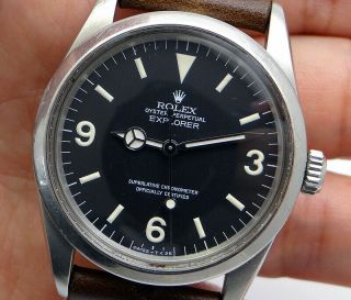Rare Vintage Rolex Explorer Matte Black Dial Watch Ref.  1016 Circa 1976 2