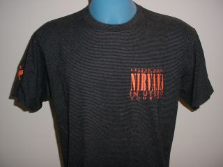 Nirvana In Utero Tour 93 Cellar Door Presents Xl T Shirt Cat Hair