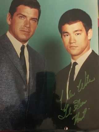 Van Williams Hand Signed 8x10 Color Photo Bruce Lee The Green Hornet