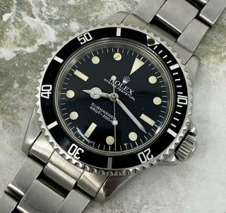 Vintage Rolex Submariner Dive Wristwatch Ref.  5513 Maxi MK5 c.  1981 40mm NR 2