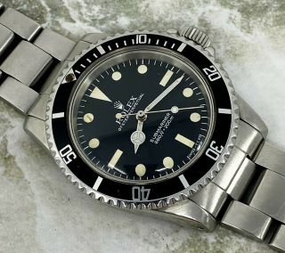 Vintage Rolex Submariner Dive Wristwatch Ref.  5513 Maxi MK5 c.  1981 40mm NR 3