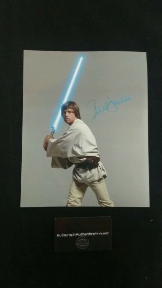 Mark Hamill Signed 8x10 Star Wars Photo With See Photos.  Of Photo