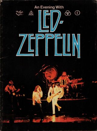 Led Zeppelin 1977 North American Tour Concert Program Book / Vg 2 Ex