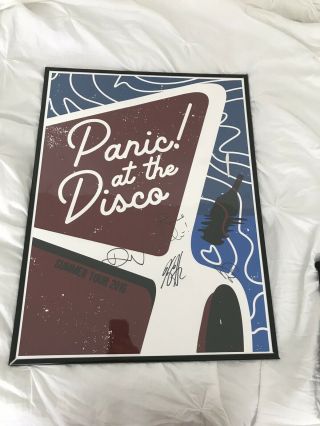Signed Panic At The Disco Poster 2017 Tour