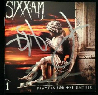 Sixx Am Band Signed Cd Nikki Sixx Dj Ashba James Michael Autograph Motley Crue