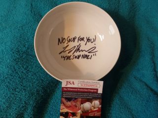 Seinfeld Soup Nazi Autographed Soup Bowl Jsa Certified