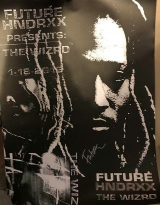 Future Signed The Wizrd 18 " X 24 " Poster