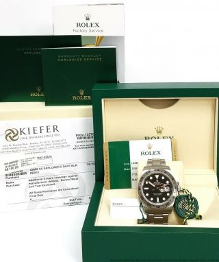 Rolex Explorer Ii 216570 Mens Steel Orange Hand Watch W Box Paper Tags
