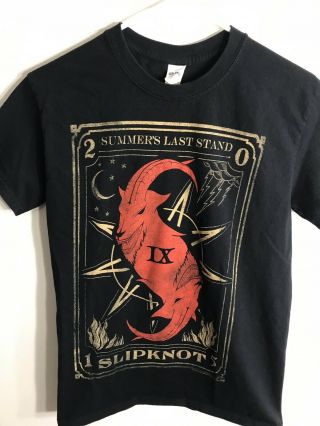 Slipnot 2015 Summers Last Stand Tour Graphic T - Shirt Size Small Mens