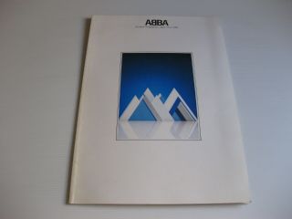 Rare Abba Souvenir Programme Japan Tour 1980 Program Japanese Concert Brochure