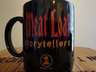 Vh1 Storytellers Meat Loaf Mug Coffee Cup 1999 Music Video Channel Tv Black Red