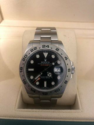 Rolex 216570/77210 Explorer Ii Oyster Automatic Wristwatch For Men - Black/silver
