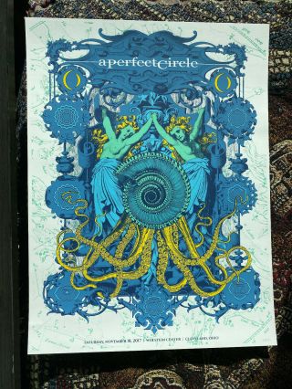 A Perfect Circle / Apc 11 - 18 - 17 Wolstein Center Cleaveland,  Oh Poster