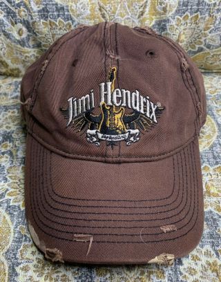 Jimi Hendrix Brown One Size Hat