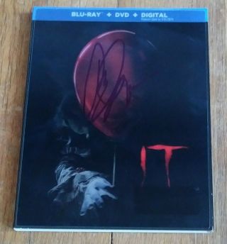 Bill Skarsgard " Autographed Hand Signed " It Blu Ray Slipcover Jacket (pennywise)