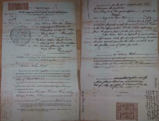 Straits Settlements Document Malaya Singapore Judicial Revenues 1884 Fiscal