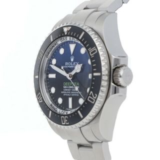 Rolex Deepsea Sea - Dweller 44 Deep Blue Steel Automatic Mens Watch 116660 3