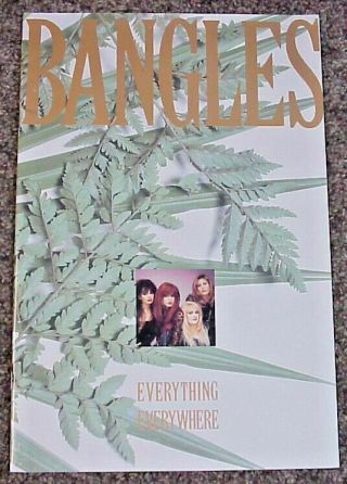 Bangles Everything Everywhere Tour Book