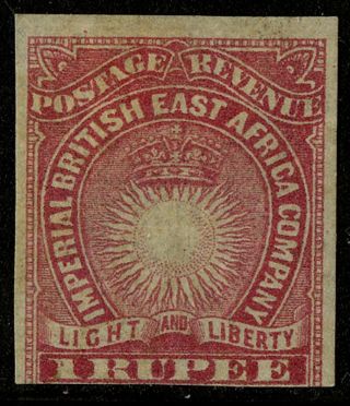 British East Africa 1890 - 1891 Scott 25a Hinged Imperf Single