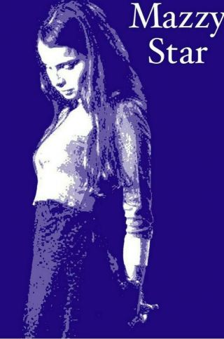 Mazzy Star Hope Sandoval Vintage Purple Poster Size Photo 12x18
