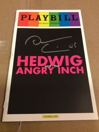 Darren Criss Signed Hedwig And The Angry Inch Pride Playbill Rainbow Glee