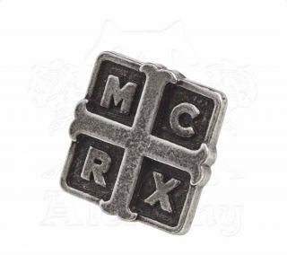 My Chemical Romance: MCRX Cross Pin Badge - Alchemy Gothic Jewellery PC508 2