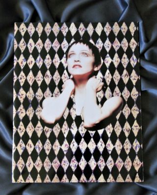 Madonna Girlie Show Tour Program Book 1993 W/ Mask & Icon Leaflet Attached