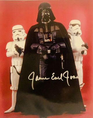 James Earl Jones Hand Signed 8x10 Darth Vader Star Wars Return Of The Jedi