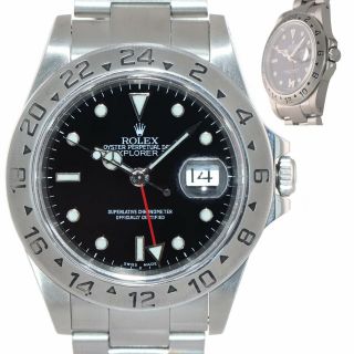 Rolex Explorer Ii 16570 Stainless Steel Black Dial Gmt Sel 40mm Watch