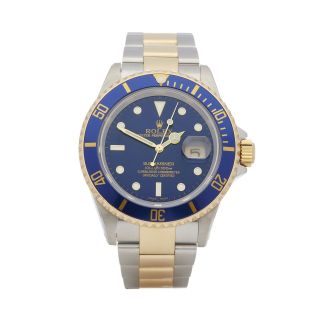 Rolex Submariner Date Stainless Steel & Yellow Gold Watch 16613 W6259