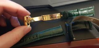 ROLEX 118138 DAY - DATE 18K YELLOW GOLD 36mm GREEN 3
