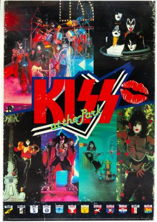Kiss At The Park Concert Poster - Australia Unmasked Tour 1980